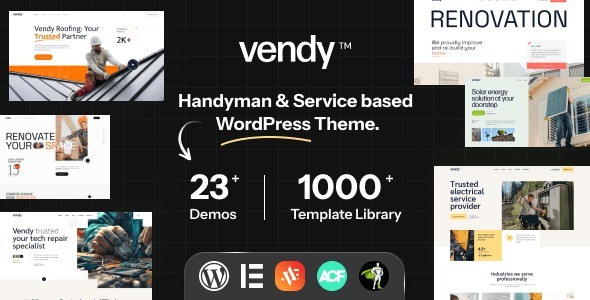 Vendy | Service Elementor Theme for Small Business 1.1