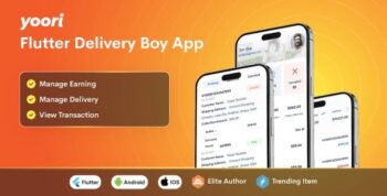 YOORI eCommerce Delivery Boy Flutter App 1.1