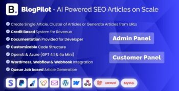 AI SEO Blog Article Generator – Laravel PHP Script with ChatGPT