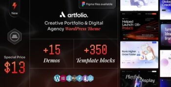 Artfolio – Creative Portfolio & Digital Agency WordPress Theme