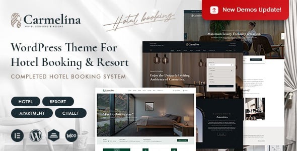 Carmelina – Hotel Booking WordPress Theme 1.1.8