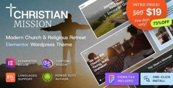 Christian Mission – Religious Events & Retreats Church WordPress Theme 1.0.2
