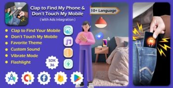 Clap To Find My Mobile – Don’t Touch My Mobile – Find My Phone by Clap – Mobile Finder – Android App