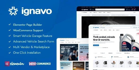Ignavo – Auto Parts WooCommerce Theme 1.1