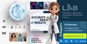 Lab – Pharmacy, Laboratory & Research WordPress Theme 1.1