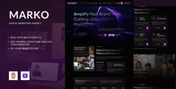 Marko – Digital Marketing Agency HTML Bootstrap 5 Template 2.0