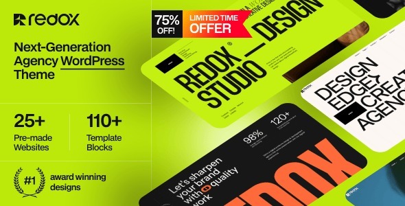 Redox – Creative Agency Portfolio WordPress Theme 1.0.3