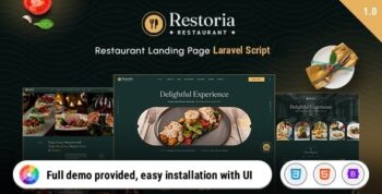 Restoria – Luxury Restaurant Laravel Website 1.1.7