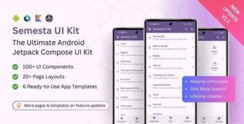 Semesta UI Kit – The Ultimate Android Jetpack Compose UI Kit 1.1