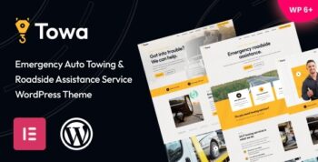 Towa – Emergency Auto Towing & Roadside Assistance Service WordPress Theme 1.07