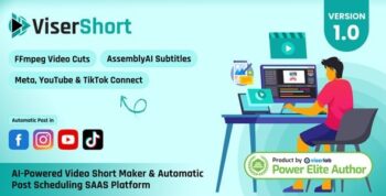 ViserShort – AI Powered Video Short Maker And Automatic Post Scheduling SAAS Platform