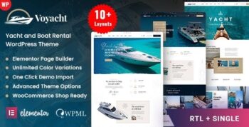 Voyacht – Yacht and Boat Rental WordPress Theme 6.0