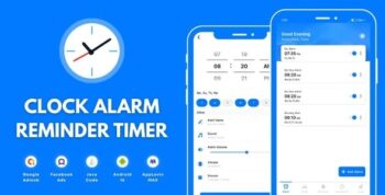 Clock Alarm Reminder Timer with AdMob Ads Android