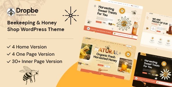 Dropbe - Beekeeping and Honey Shop WordPress Theme