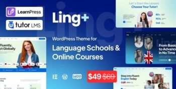 LingPlus – Language School & Online Courses WordPress Theme
