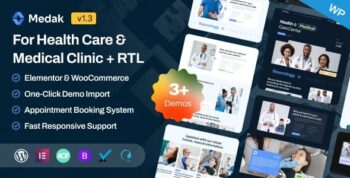 Medak – Doctor Medical & Healthcare Clinic Elementor WordPress Theme 1.3