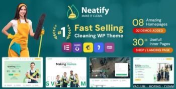 Neatify – Cleaning Services WordPress Theme 1.0.1