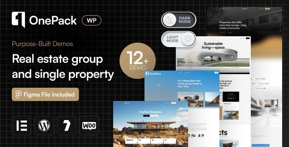 OnePack – Real Estate & Property Construction WordPress Theme