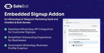 SaleBot WhatsApp Embedded Signup Addon for SaleBot 2.0