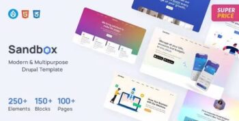 Sandbox – Modern & Multipurpose Drupal 11 & 10 Theme