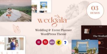 Wedgala – Wedding and Event Planner WordPress Theme 1.5