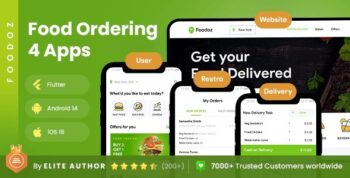 7 App Template| Food Ordering | Food Delivery | Multi Restaurant Food Order Management App| Foodoz