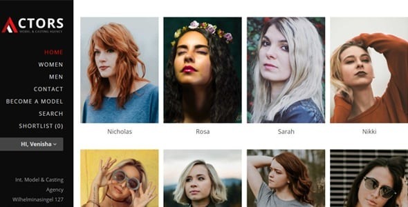 Actors – Model Agencies WordPress CMS Theme 2.3.1