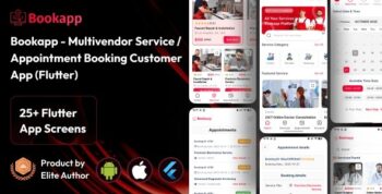 Bookapp - Multivendor Service / Appointment Booking Customer App (Flutter)