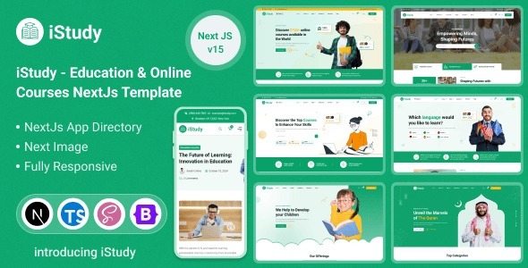 Education & Online Courses NextJs Template | iStudy