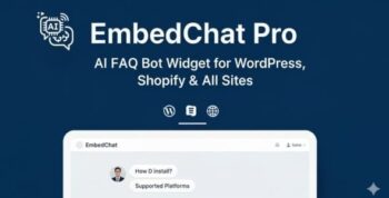 EmbedChat Pro - AI Chatbot Builder with FAQ/DOCS/URL - Widgets For WordPress, Shopify & All Sites