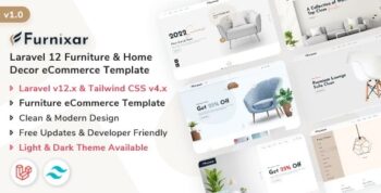 Furnixar – Laravel 12 Furniture & Home Decor eCommerce Template