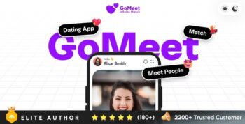 GoMeet – Complete Social Dating Mobile App | Online Dating | Match, Chat & Video Dating | Dating App 1.8