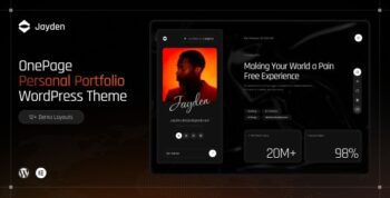 Jayden | Personal Portfolio WordPress Theme 1.5