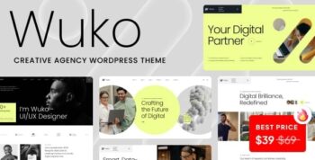 Wuko – Creative Agency WordPress Theme 1.0.1