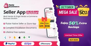 Ready eCommerce – E-Commerce Seller App | Store App | Provider App | Vendor App Addon 2.0