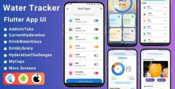 AI-Powered Hydration Tracker Flutter App UI | Water Intake | Water Tracker | Drink Reminder App