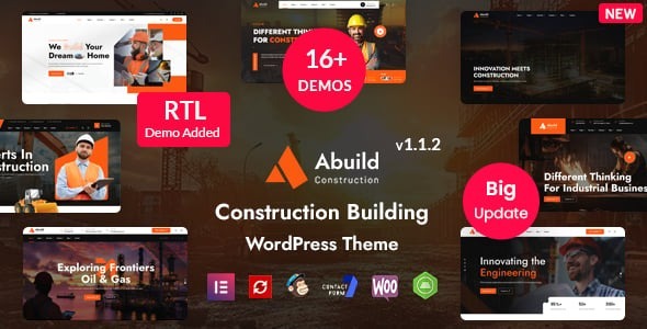Abuild – Construction WordPress Theme 1.1.2