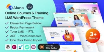 Aluna – Online Courses & Training LMS WordPress Theme 1.1