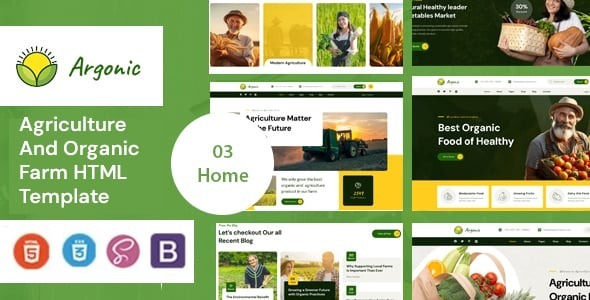 Argonic – Agriculture & Organic Farm HTML Template