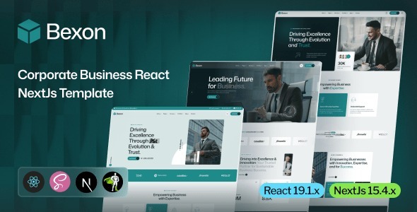 Bexon – Corporate Business React NextJs Template