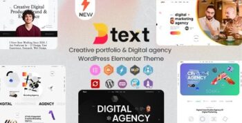 Btext – Creative Portfolio & Digital Agency WordPress Elementor Theme 1.0.3