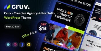 Cruv - Creative Agency & Portfolio WordPress Theme