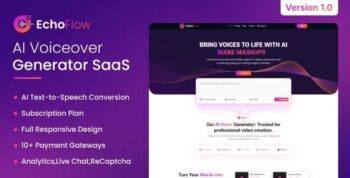 EchoFlow - AI Voiceover Generator SaaS