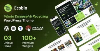 Ecobin – Waste Disposal & Recycling Services WordPress Theme