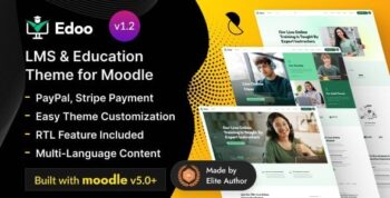 Edoo | Modern Moodle LMS Theme for Education, Online Courses & eLearning 1.2