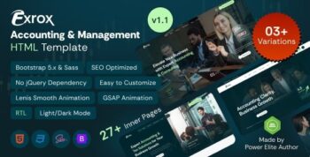 Exrox – Accounting & Management Consulting HTML Template 1.1