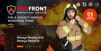 Firefront – Fire & Security Services WordPress Theme 2.0.3