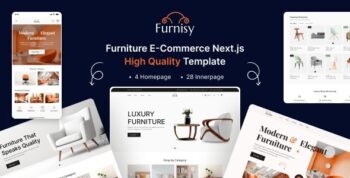 Furnisy – Furniture eCommerce React NextJS Tailwind Template 1.2.0