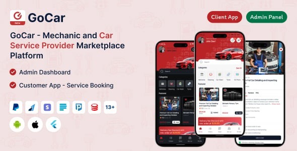 GoCar - Mechanic and Car Service Provider Marketplace Platform 1.1