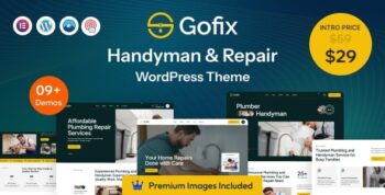 Gofix – Handyman & Repair Service WordPress Theme